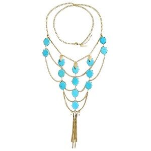 RARE! Kendra Scott Vintage Valerie Necklace with Turquoise Stones